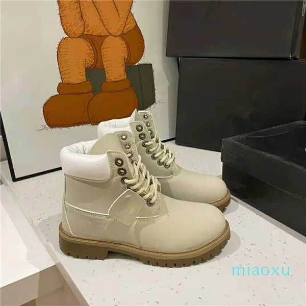 Classic Men Women Ankle Boots Designers Fashion High Top Lace Up