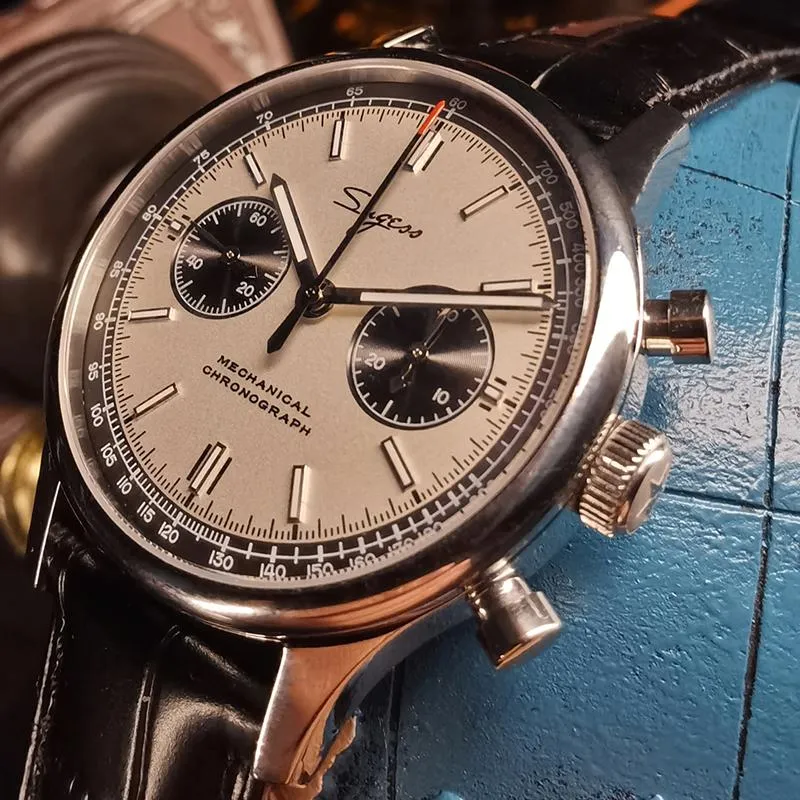 Seagull ST1901 Stainless Steel Chronograph Watch For Men 40MM Dial