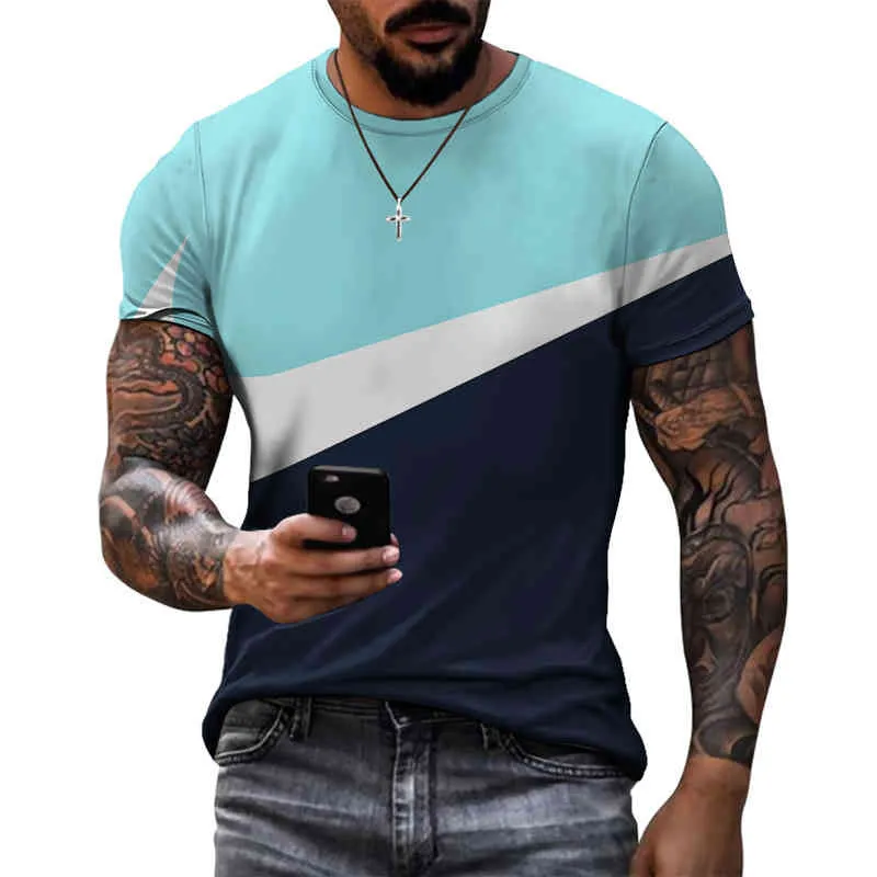 Men's T-shirts dress short sleeved suits woman new dazzling sports style design printed suture simple casual breathable clothing