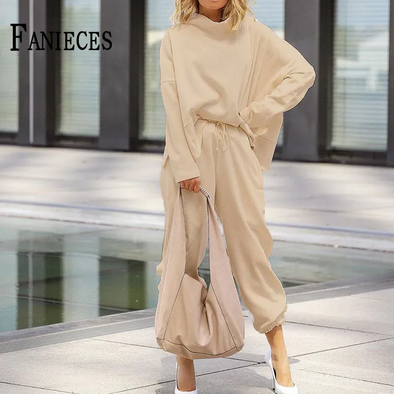 Accoglienti Set Di Tute Solide Inverno Inverno Autunno: Top E