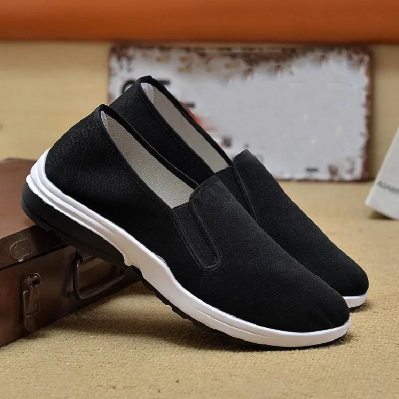 Casual Shoes Men Black White Light Breathable Comfortable Mens Trainers Canvas Skateboard Shoe Sports s Runners Size 40-45 04