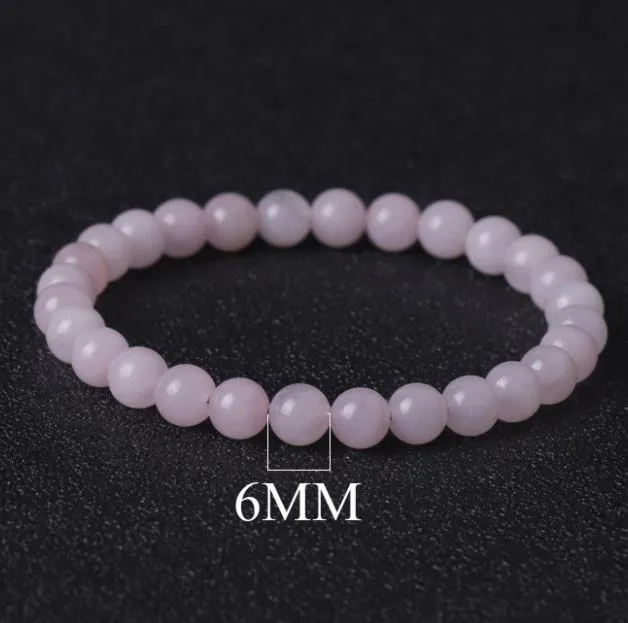 Other Loose Beads Jewelry10Mm Matte Rose Bracelet,Gemstone Bracelet,Rose Quartz Round Beads,Elastic Bracelet,Good Luck Bracelet Drop