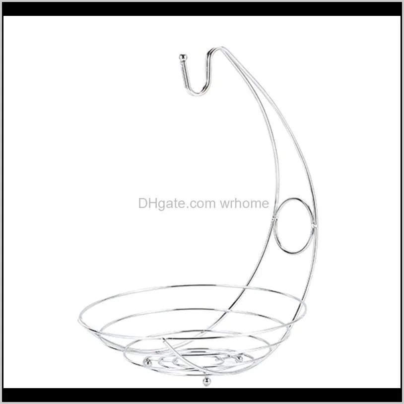 in 1 banana hanger fruit bowl iron holder storage basket stand hook kitchen hanw88 baskets