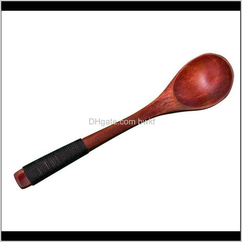 13*3cm high quality wooden spoons tea coffee milk honey tableware kitchen accessories cooking sugar salt small spoons dc159