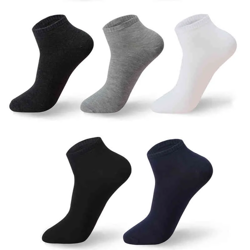 Alta calidad 10 pares / lote hombres tamaño grande 42,43,44,45,46,47,48 Casual transpirable moda negro blanco calcetines masculinos shor