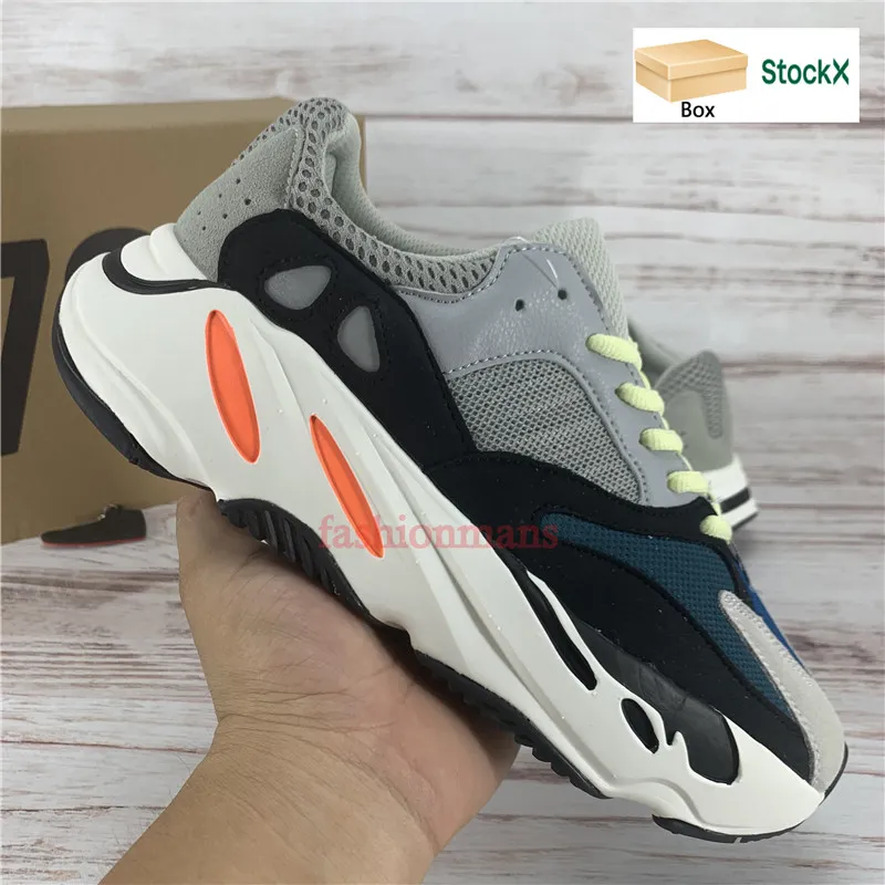 Adidas Yeezy 700 Cream MNVN Running Shoes Bright Carbon Blue Sun