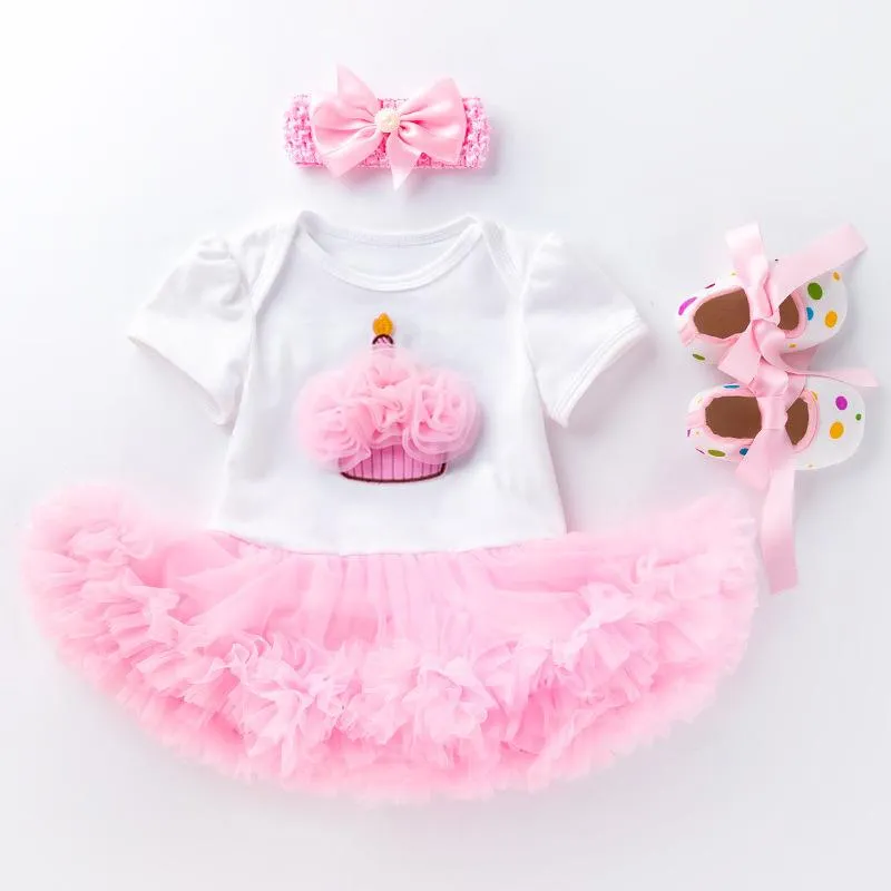 Clothing Sets 1 Year Baby Girl Infant Christening Party Tutu Dress Born Girls 1st Birthday Outfit Toddler Boutique