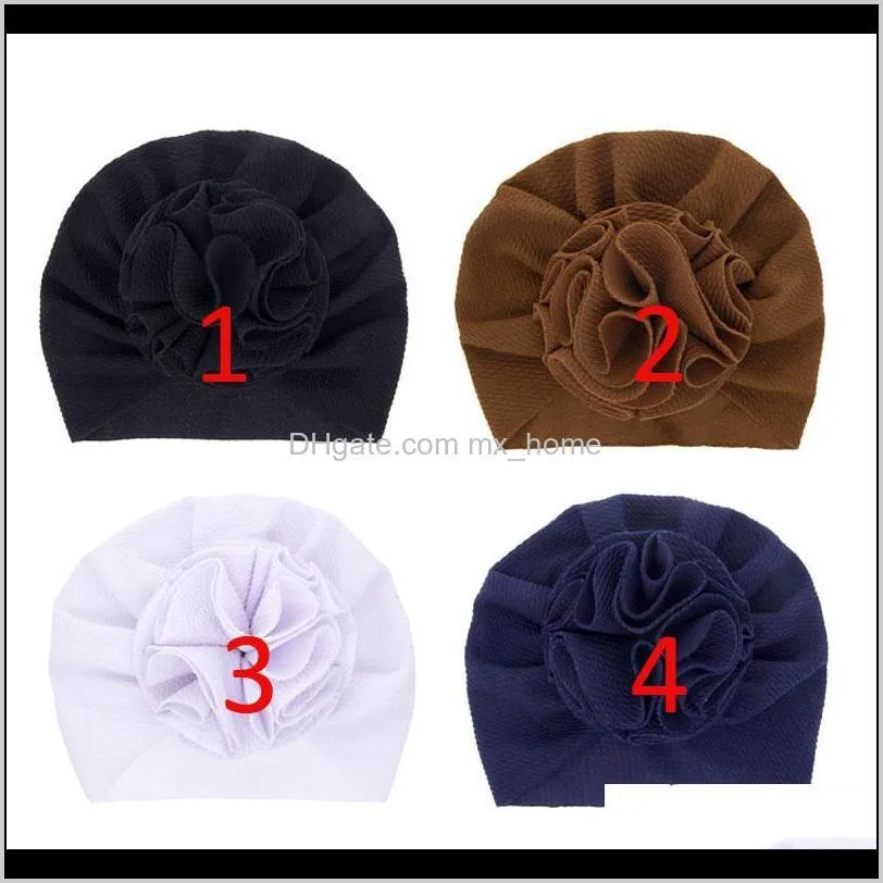 baby solid color turban hat newborn caps kids girls hairbands head wraps children autumn winter hair accessories