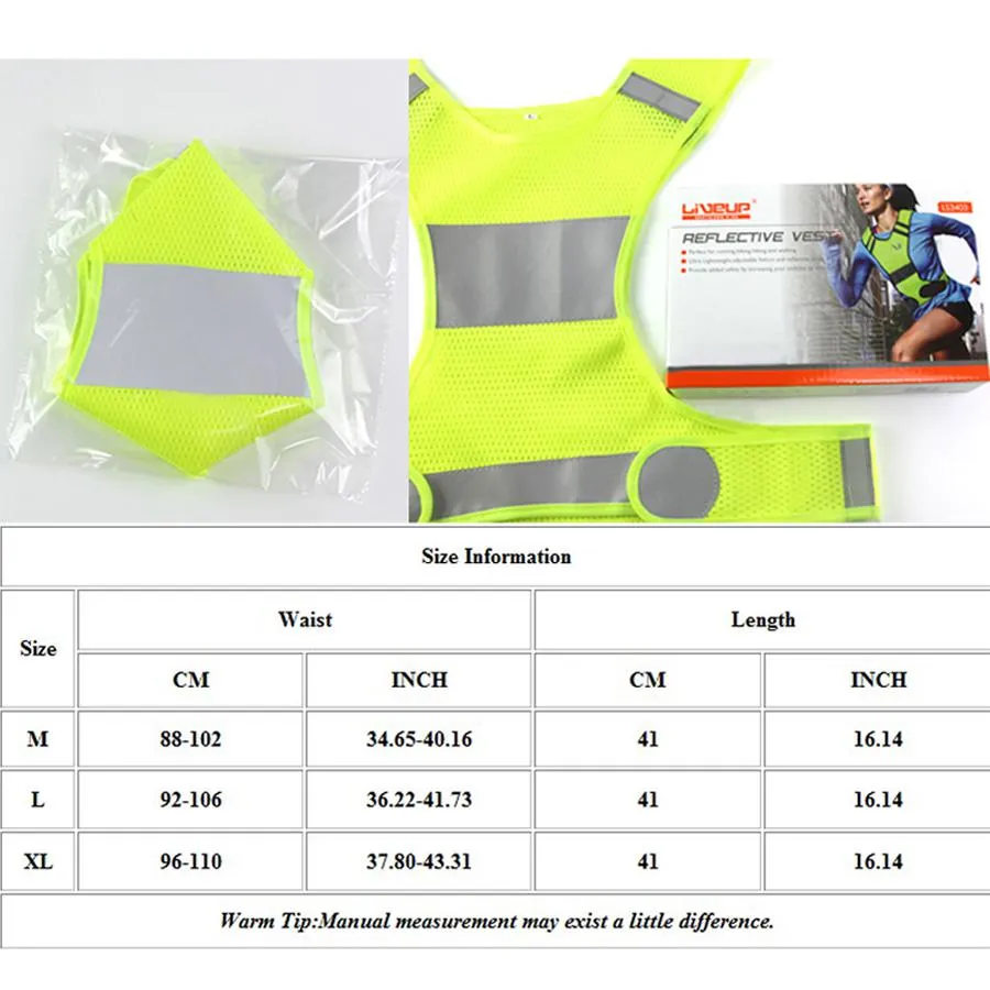 Wholesale Running Cycling Sports Vest Textile Polyester Breathable Night Reflective Vests Customizable Yellow Orange Short Design BH0648 TQQ