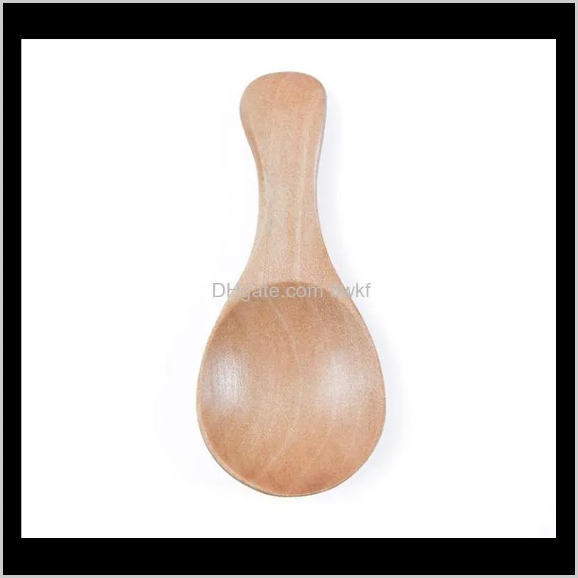 naturel wooden coffee tea sugar salt spoon scoop kitchen utensil set mini wood spoon cooking tool c796