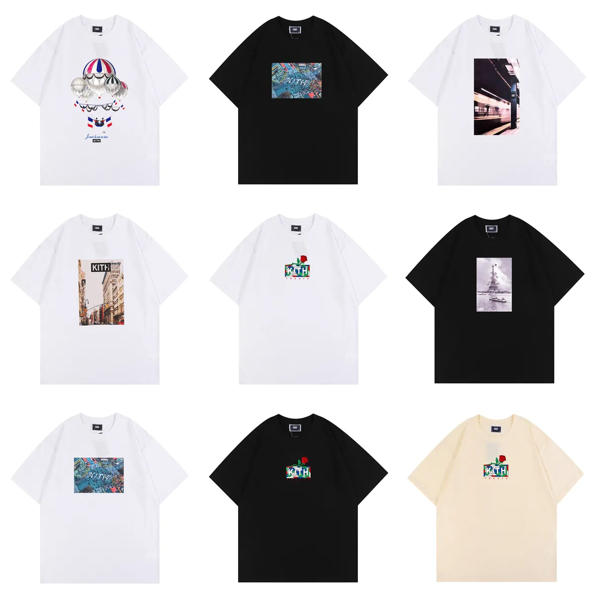 Oversize Nieuwe Kith Tokyo Shibuya Box t-shirt Mannen Vrouwen Hoge Kwaliteit Street View Afdrukken Shirts Tee Tops T-shirt Oversized Athleisure K8874