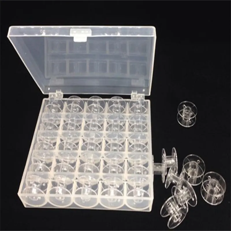 Janome Bobbins in clear case - Holds 25 total
