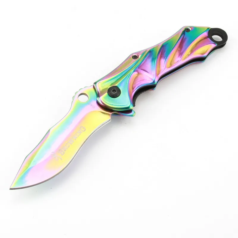 Browning B49 Snel Opening Fin Color Folding Mes Outdoor Tactische Camping Hunting Survival Mes