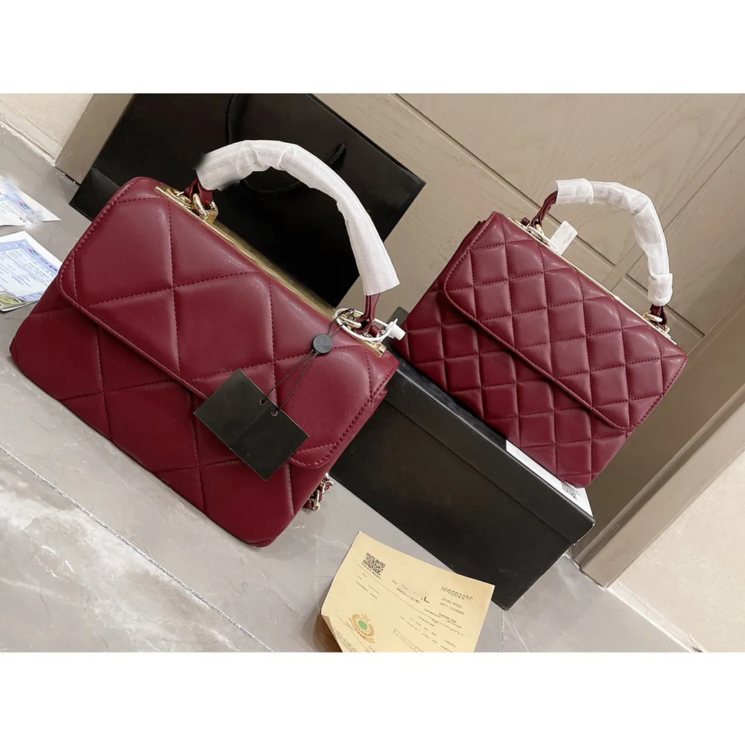 2021 Women Luxury Designer Crossbody Bags High Quality purse Wholesale Price Genuine Leather bag Shoulder Flap Handbag with small and big lattice diamond size 25cm