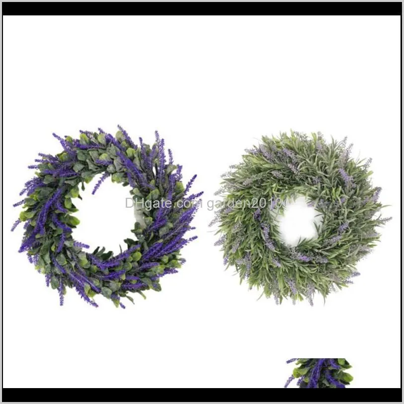 valentines day decoration artificial lavender wreath for wedding durable beautiful and decorative handmade wreath best gift