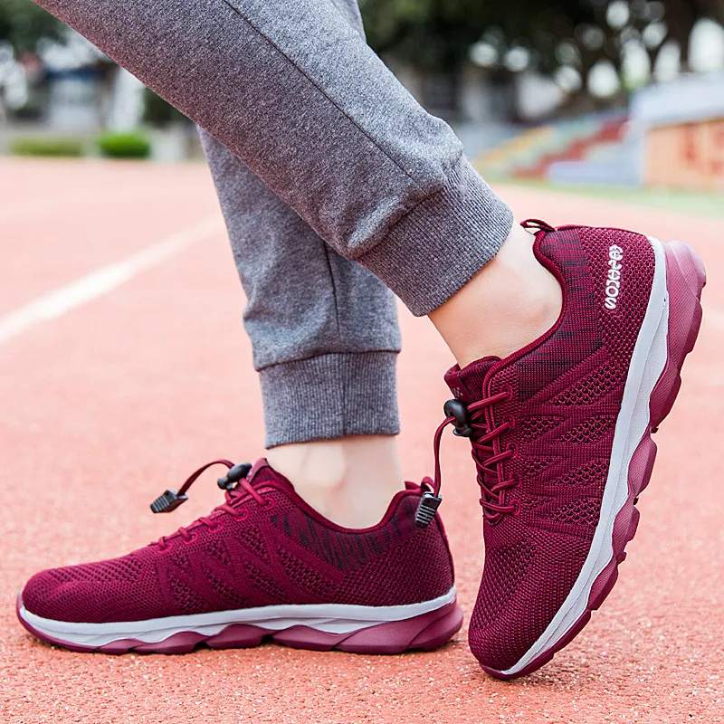 2021 Designer Running Shoes For Women Rose Red Fashion womens Trainers High Quality Outdoor Sports Sneakers size 36 41 wy