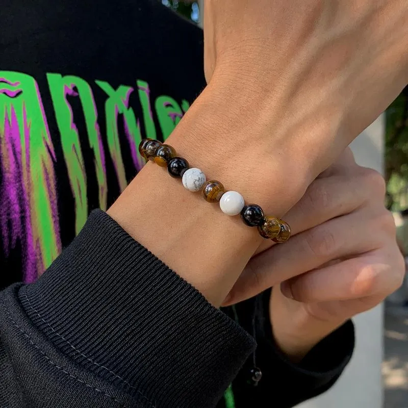 Länk, kedja lacteo 2021 mode unik akryl sten pärla armband armband gotiska flervita smycken