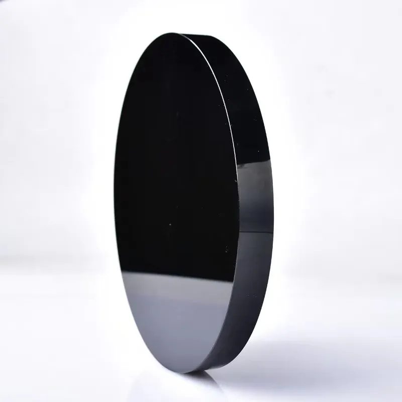 100mm Black Obsidian Scrying Mirror Crystal Gemstone Mineral Healing Stone Decor CAIMSJ