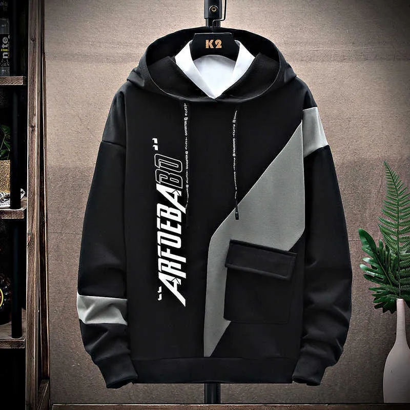 Japanese letter hoodie cheap