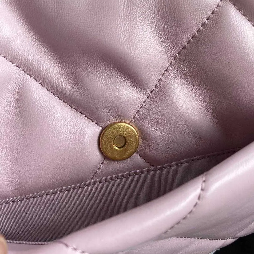fashion 19 flap crossbody bags 2021 brand Luxurys Designers Women Bag gold chain shoulder purse pink pochett envelope wallet black clutch wholesale