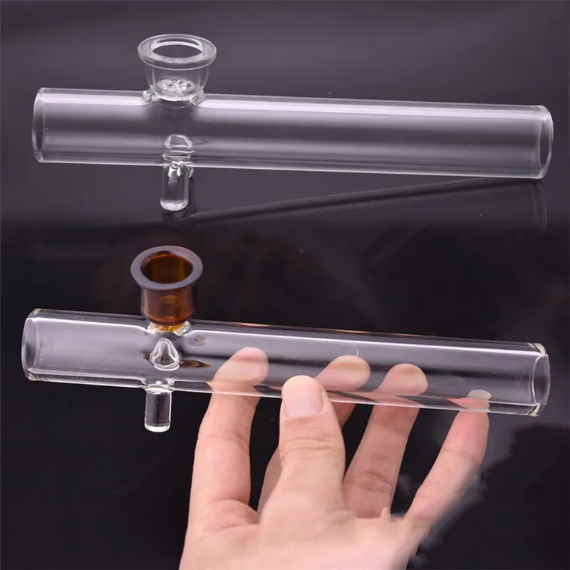 Big size Glass Hand smoking Pipes With honeycomb filter bowl Tobacco Spoon Pipes Color Mini Dab Rig Bubbler oil burner Pipes