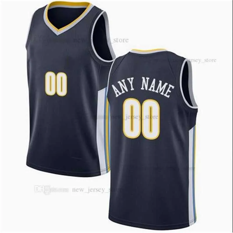 Gedrukt Custom DIY Design Basketbal Jerseys Customization Team Uniformen Print Personalized Letters Naam en nummer Mens Dames Kinderen Jeugd Denver010