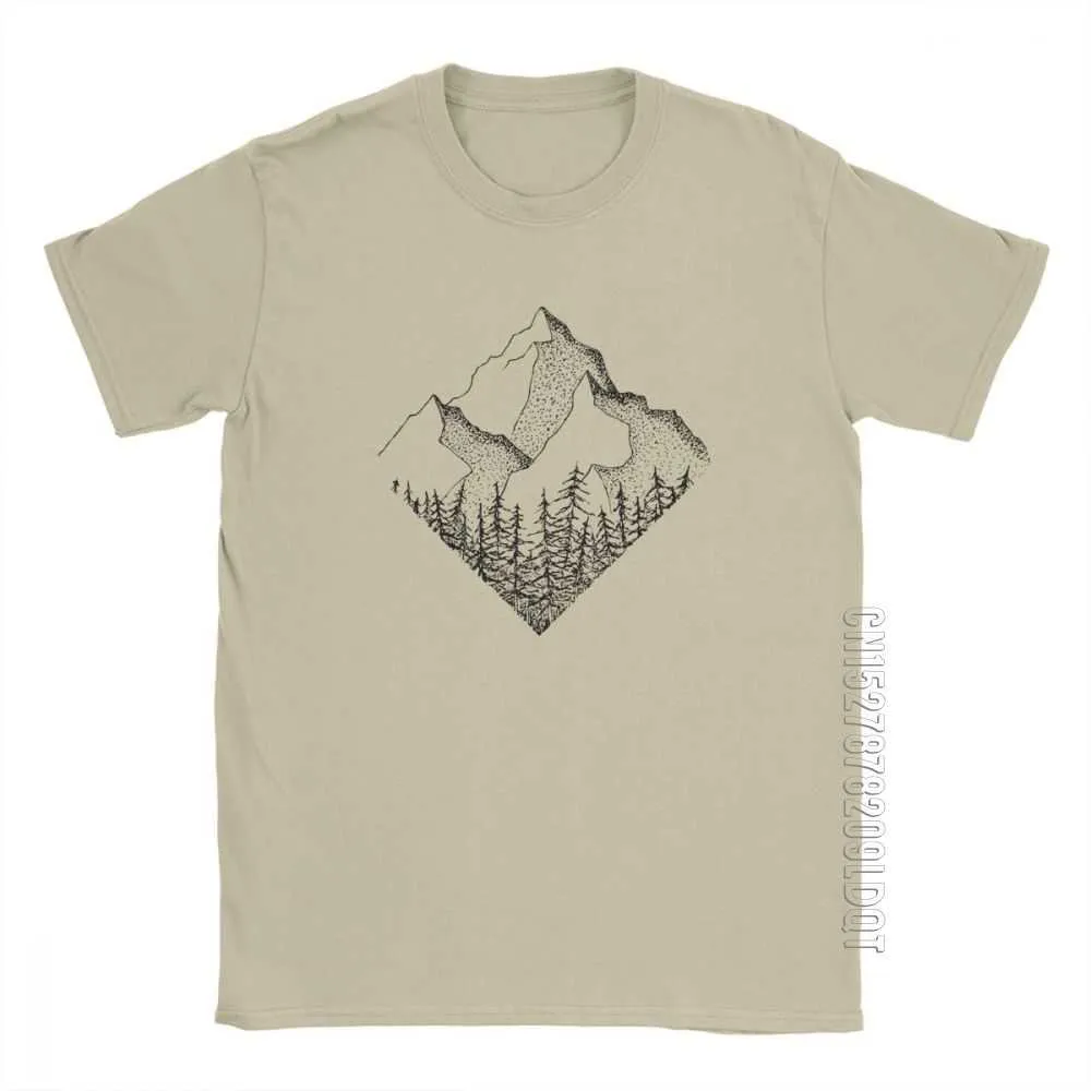 Herr t-shirts diamantområdet män utomhus berg vandrar nationalparker bomull manliga grundläggande tees plus storlek kläder