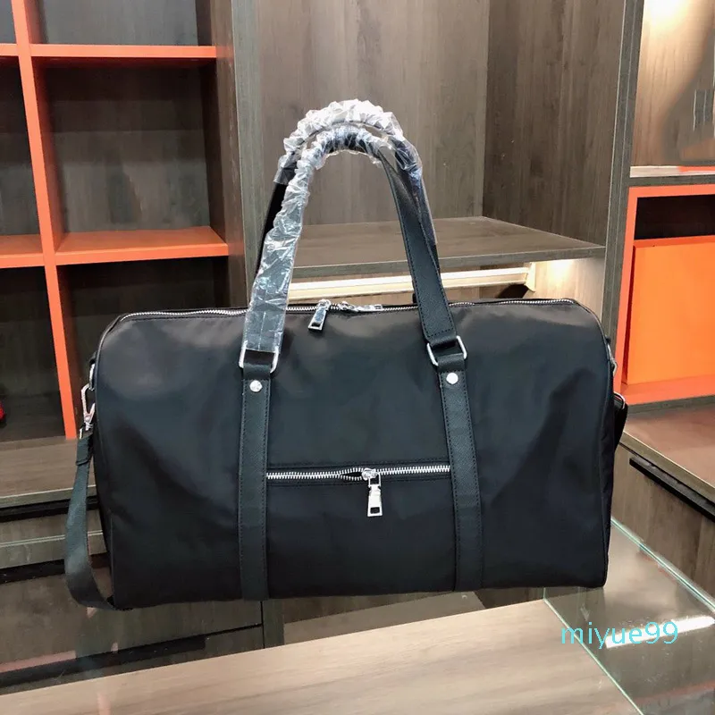 Men Fashion Duffle Bag Triple Black Nylon Travel Bags Mens Top