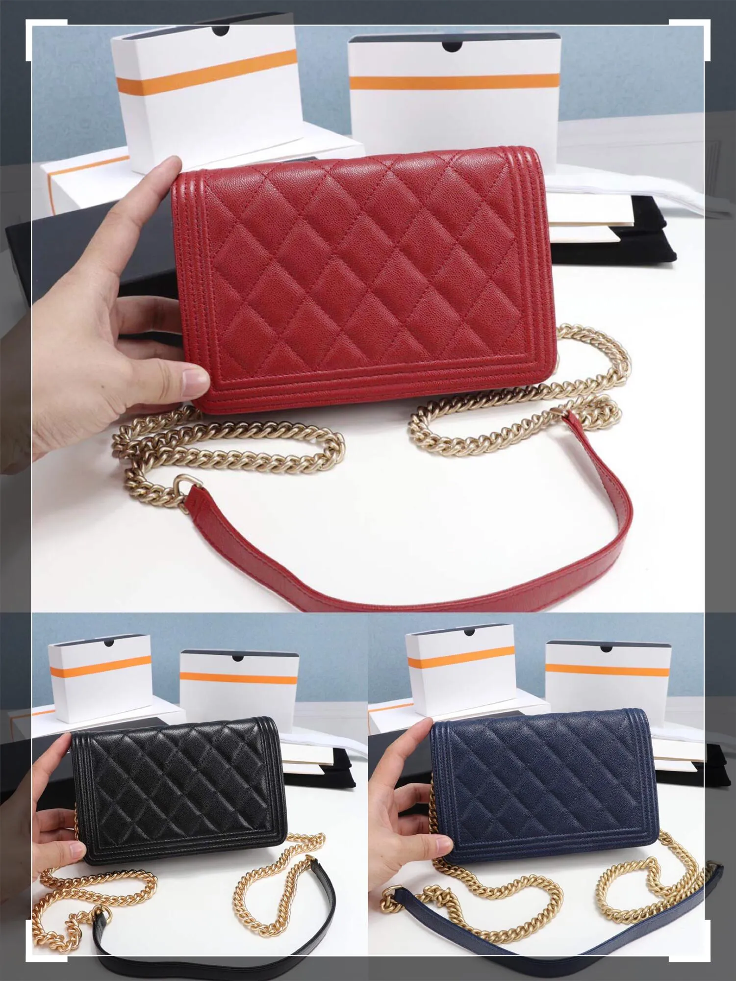 2021 Men's Women's Wallet Coin Purse Card Case Leather Casual Fashion 13-19.5-3.5 A81969