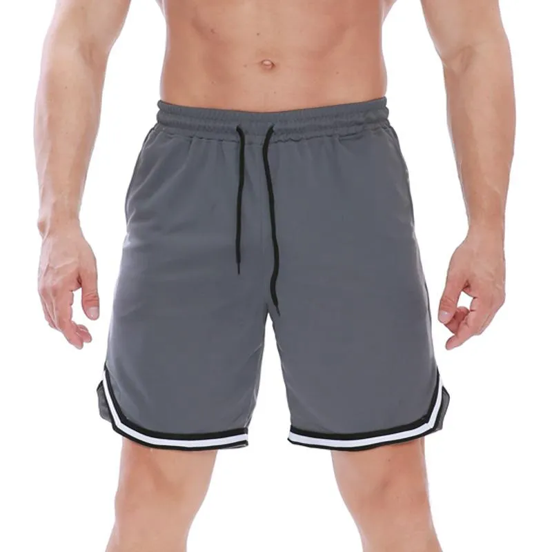 Shorts masculinos para treino de musculação, malha leve e respirável para o verão, calças curtas de praia M-XXXL masculinas