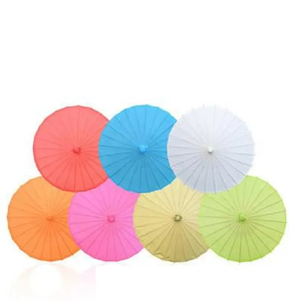 2021 Chinese Japanesepaper Parasol paper Umbrella for Wedding, Bridesmaids, Party Favors, Summer Sun Shade kid size