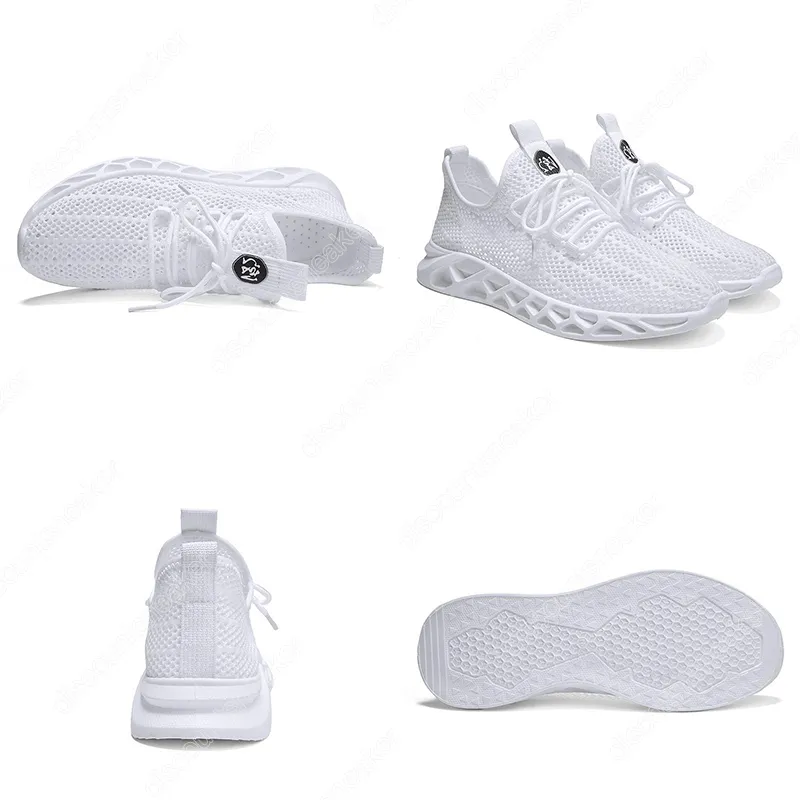 Nefes Tasarımcı Koşu Ayakkabıları Örgü Erkekler Nefes Siyah Beyaz Trendy Kadın Sneakers Hafif Yürüyüş Adam Tenis Zapatillas Hombre