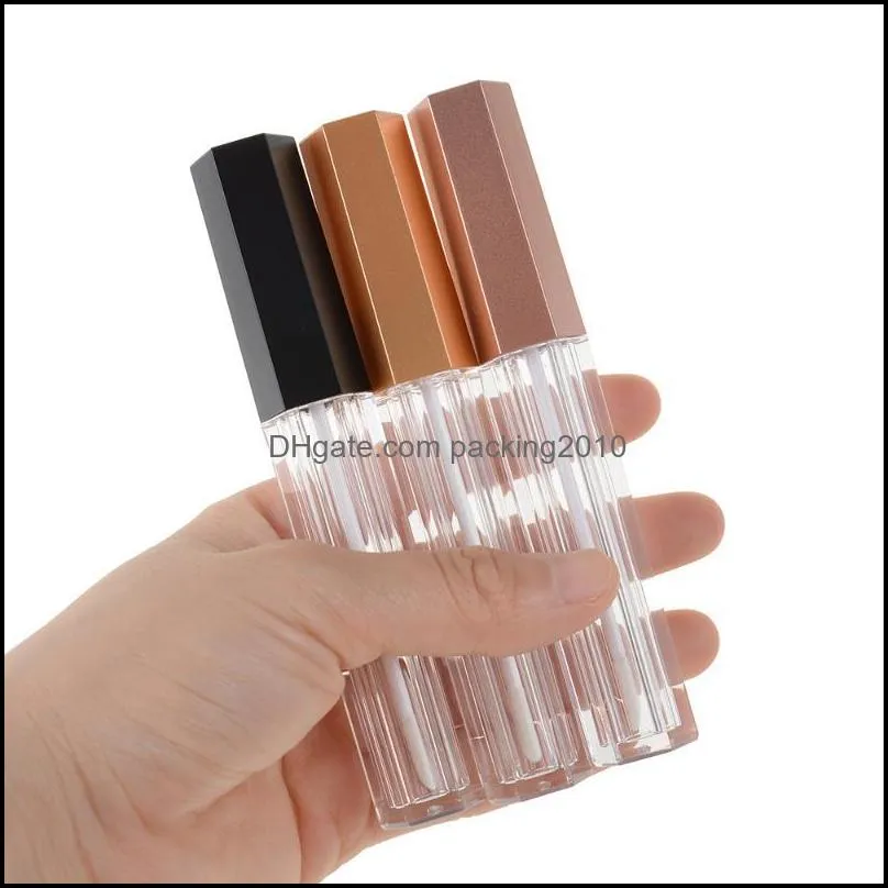 Hot sale 5pcs/lot 4ml Empty Lip Gloss Tubes DIY Lip Glaze Bottle Sample Vials Women Girls Beauty Makeup Tool