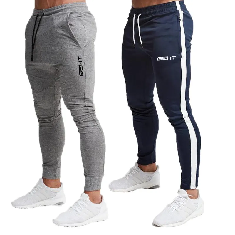 Dressuit Dressants Jesień Męskie Joggers Casual Spodnie Fitness Sportswear Skinny Gyms Spodnie Mężczyzna działa