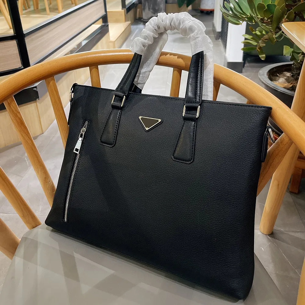 Designer briefcase Luxury mens bag High quality Men leather brand handbags Business tote