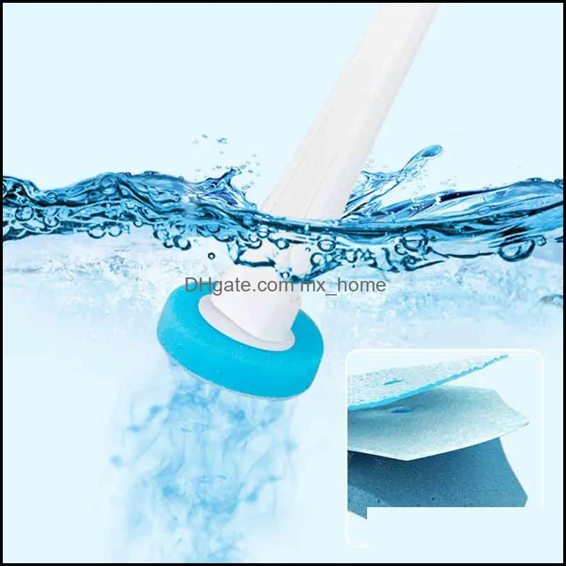 Toilet brushes Disposable Brush Cleaning No Dead Angle Flushing Household Bathroom Artifact Set J0831