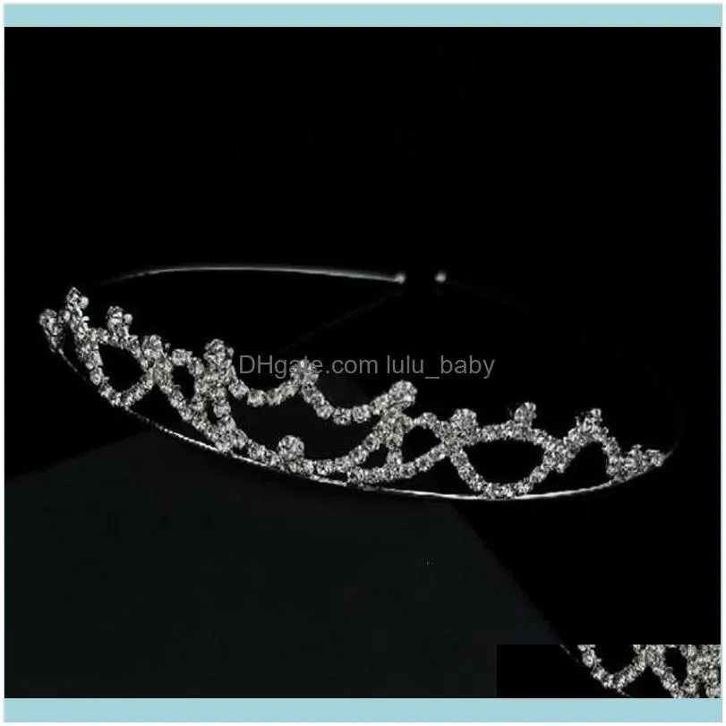 Korean Girl Simple Style Hair Band Headdress Rhinestone Sweet Hairband Outdoor Wild Tiaras Bridal Headpiece Clips & Barrettes