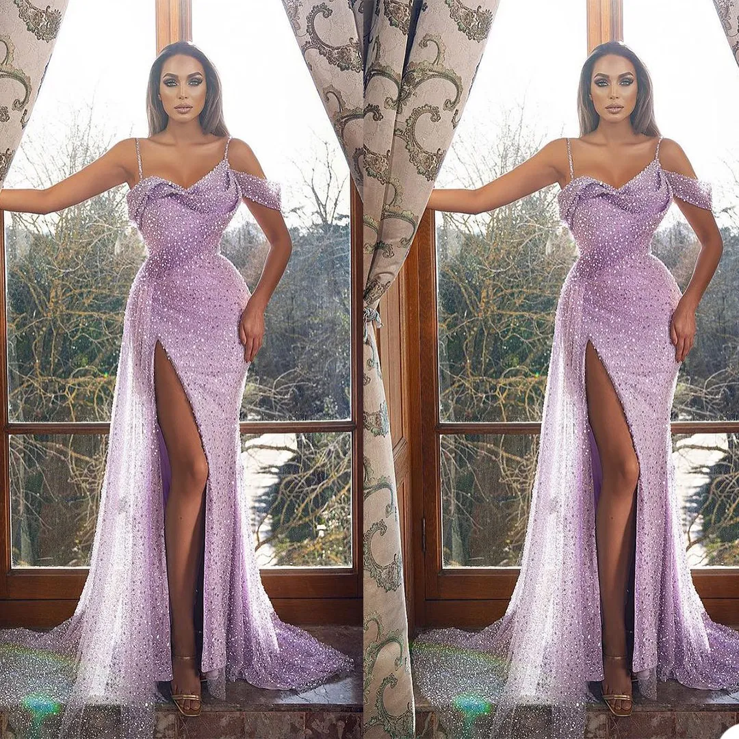 Vestidos De Baile De Lantejoulas Roxas: Vestido De Noite De Sereia