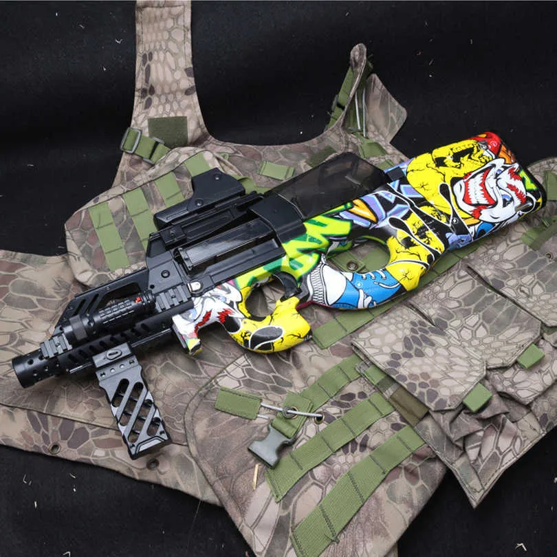 Abbyfrank Electric Graffiti Edition P90 Toy Gun Orbeez Auto Pistol CS  Assault Snipe Weapon Water Bullet Bursts Outdoors Boys Toy - Price history  & Review, AliExpress Seller - Mike Toy Store