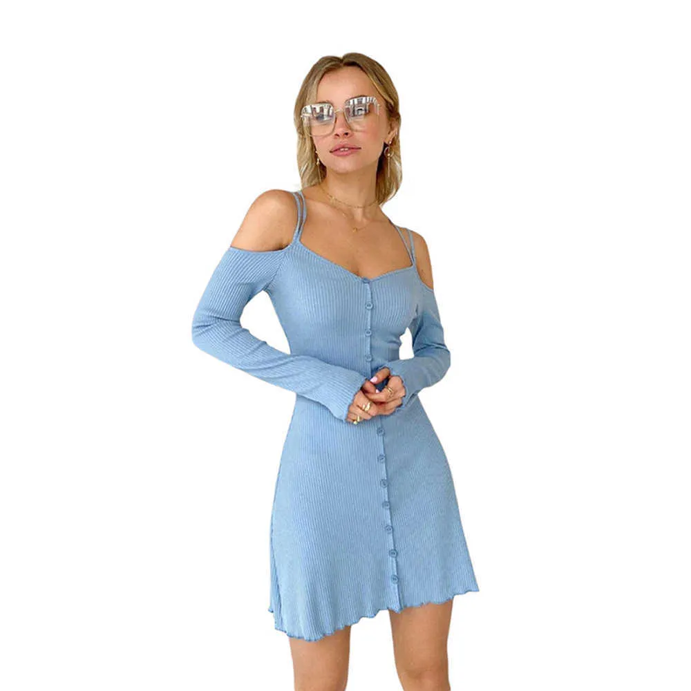 dressing table and Exclusive & Hollywood Mirror Colour:Sky Blue 8.22Yang Long Round-neck Cotton Dress