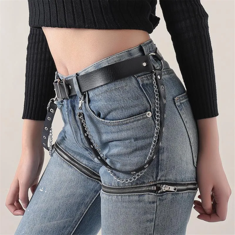 Cinturones de cuero ajustados para mujer, cinturón de jeans de cintura  delgada sin hebilla para pantalones, vestido para mujer