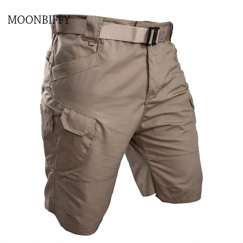 Taktiska Shorts Utomhus Män Camouflage Jogger Multi-Pocket Storstor Male 7XL Vattentät Vandring Urban Militär Utomhus 210720