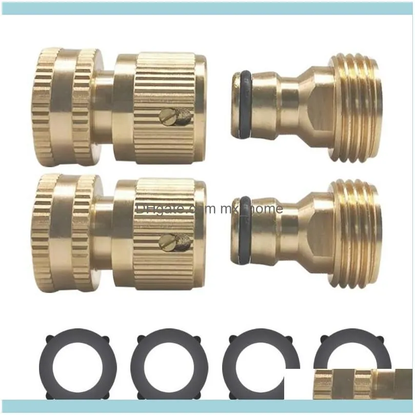 Garden Hose Quick Connect Solid Brass Connector Fitting Water Machine Fast Watering Equipments