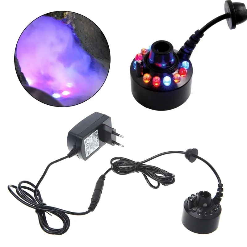 1 LED Super Ultrasonic Mist Creator Fogger Nebulizzatore Vaporizzatore per fontana d'acqua