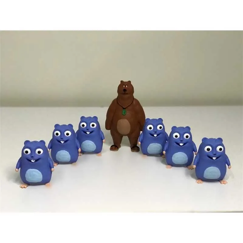 Lemming dos desenhos animados animal pequeno engraçado com pele