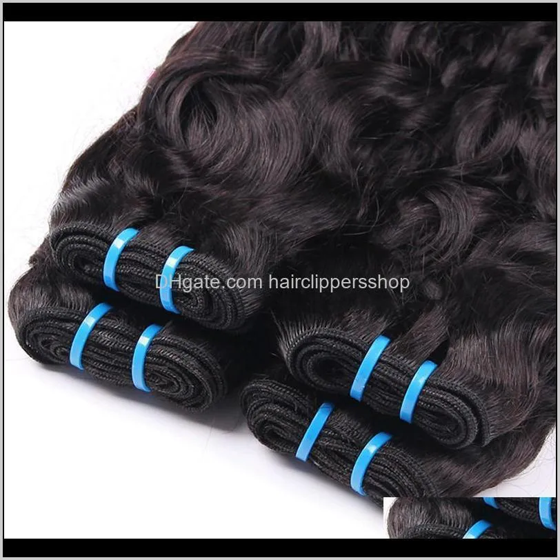 hot selling water wave 3 bundles brazilian hair peruvian natural wave malaysian ocean wave indian wet and wavy human hair bundle
