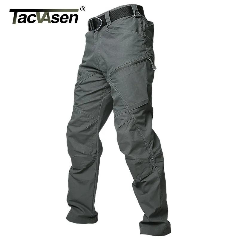 Tacvasen Tactical Cargo брюки мужские летние прямые боевые армии Военные брюки хлопок Много карманов натяжные Безопасность Брюки мужчины 210406