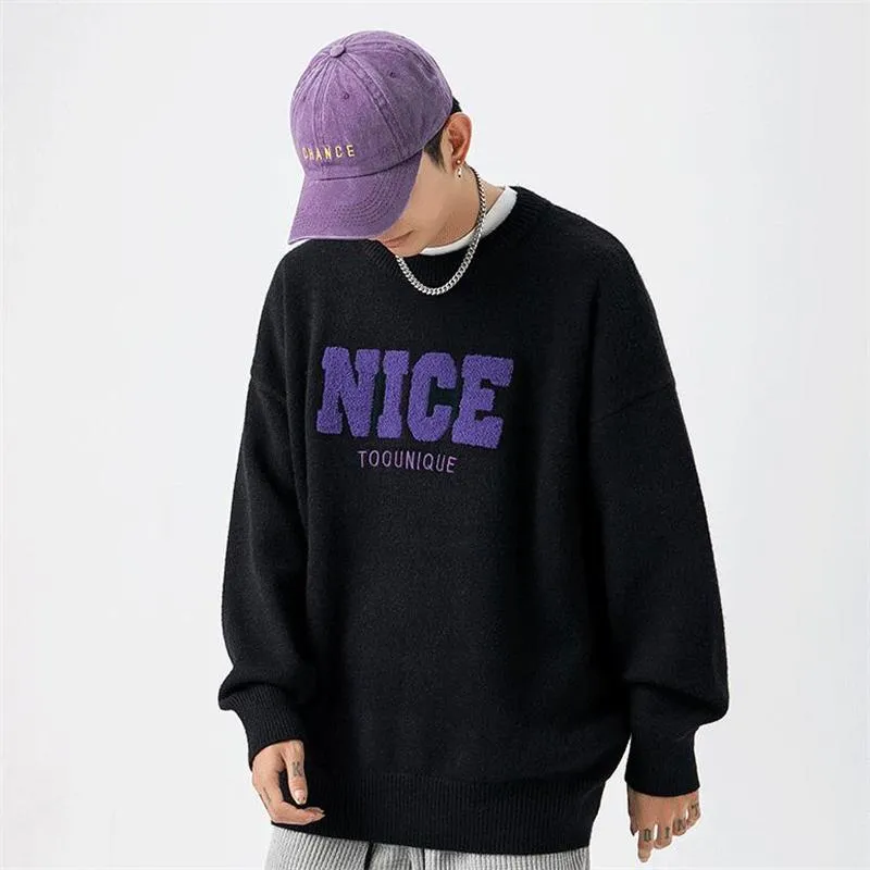 Heren Hoodies Sweatshirts Winter Dikke Sweatshirt Losse Vintage Mannelijke Brief Borduurwerk Paren Sweater Herfst Mensen Pullovers Harajuku Outwe