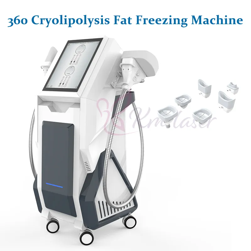 360 درجة آلة cryolipolysis مع اثنين من cryo مقابض الجسم التخسيس وتشكيل الدهون تجميد التبريد معدات التجميل ضئيلة