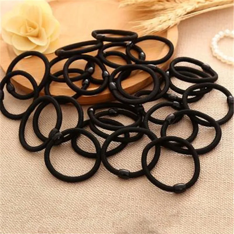 Rubber Band Hair Rope Black Tight Simplicity Tie Hairband Ponytail
